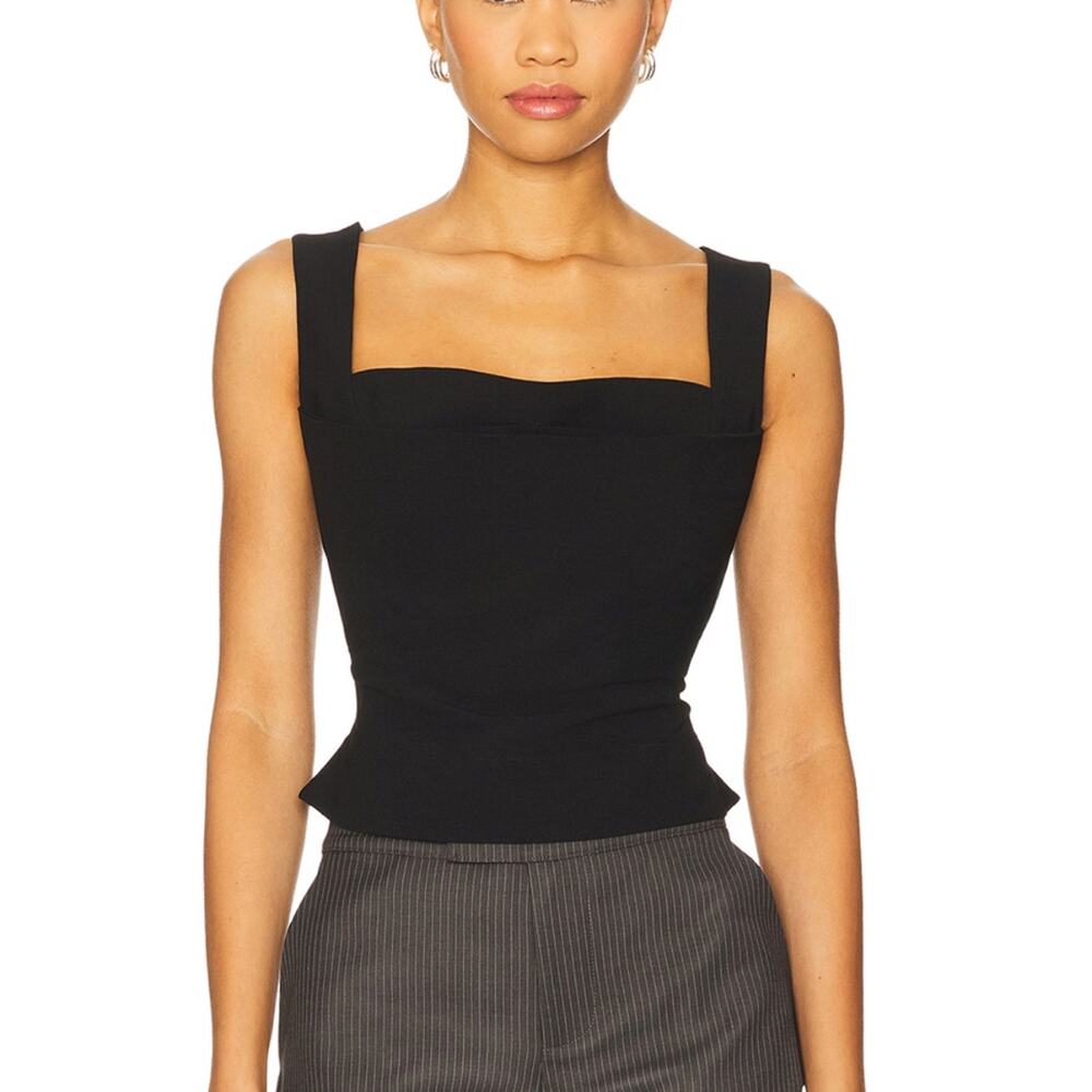 Miaou Draped Black Imogene Corset Size XS